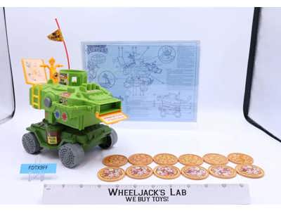 Pizza Thrower 100% Complete TMNT 1989 Vintage Playmates Action Figure Vehicle