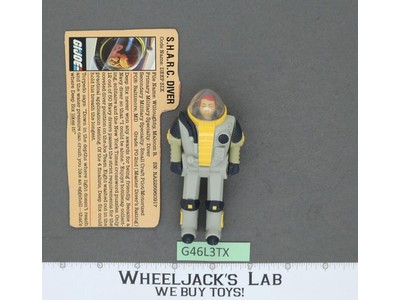 Deep Six V1 100% Complete G.I. Joe 1984 Hasbro Vintage Action Figure