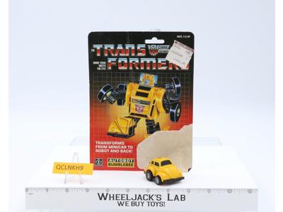 Bumblebee YELLOW 100% Complete W/CARDBACK 1984 Vintage G1 Transformers