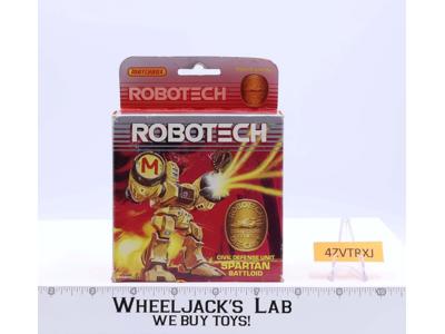 Spartan Battloid Die Cast Civil Defense Unit Robotech 1985 Matchbox Figure
