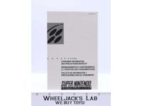 Super Nintendo SNES Consumer Information and Precautions Booklet Only SNS-USA-4