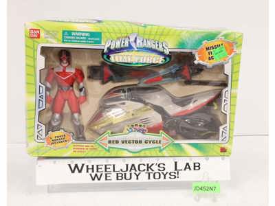 Red Vector Cycle 100% Complete Power Rangers Time Force 2001 Bandai Figure