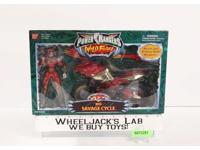 Red Savage Cycle 100% Complete Power Rangers Wild Force 2002 Bandai Vehicle