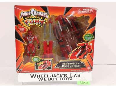 Red Thunder Roar Vehicle Complete Power Rangers Jungle Fury 2008 Bandai