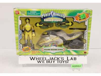 Yellow Vector Cycle 100% Complete Power Rangers Time Force 2001 Bandai Figure
