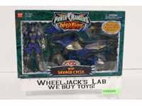 Blue Savage Cycle 100% Complete Power Rangers Wild Force 2002 Bandai Vehicle