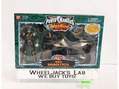 Black Savage Cycle 100% Complete Power Rangers Wild Force 2002 Bandai Vehicle
