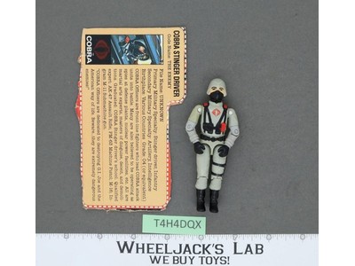 Cobra Stinger Driver V1 100% Complete G.I. Joe 1984 Hasbro Vintage Action Figure