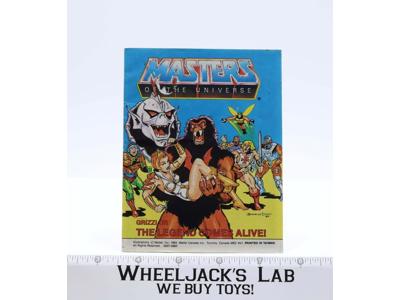 Grizzlor The Legend Comes Alive! Mini Comic Book MOTU Masters of the Universe