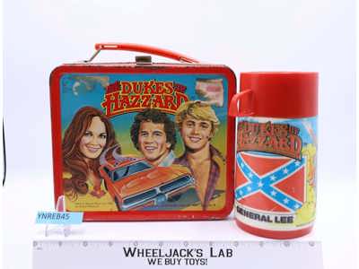 The Dukes Of Hazzard METAL Lunchbox W/Thermos 1980 Aladdin Vintage