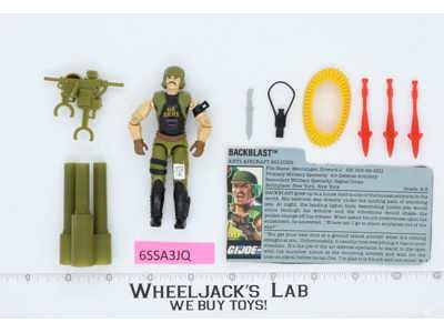Backblast V1 100% Complete G.I. Joe 1989 Hasbro Vintage Action Figure