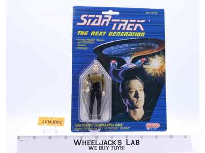 Lieutenant Commander Data Star Trek The Next Generation 1988 Galoob NEW MOSC