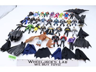 Lot of 23 Batman DC Superheroes Villains ToyBiz Kenner Figures + Accessories