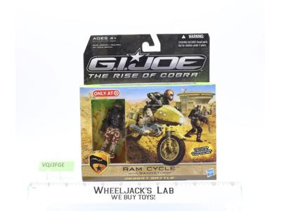 Ram Cycle W/ Sandstorm GI Joe Rise of Cobra 2009 Hasbro Vehicle NEW MISB SEALED