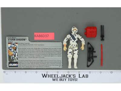 Storm Shadow V2 100% Complete G.I. Joe 1988 Hasbro Vintage Action Figure