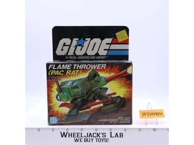 Flame Thrower Pac/Rat GI Joe 1983 Hasbro Action Figure Vehicle NEW MISB SEALED