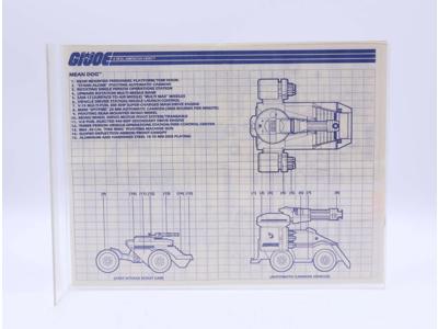 Mean Dog 1988 ORIGINAL Instructions / Blueprints G.I. Joe Hasbro