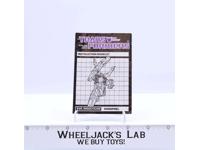 Shrapnel Action Figure Instruction Booklet Manual 1985 Vintage G1 Transformers