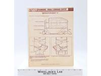 Mobile Command Center Sheet A 1987 ORIGINAL Instructions / Blueprints G.I. Joe