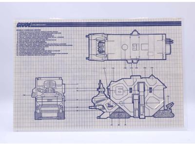 Mobile Command Center 1987 ORIGINAL Instructions / Blueprints G.I. Joe Hasbro