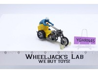 Rrrumblers Yellow CHOPPIN' CHARIOT w/ RIDER & Track-Rack Hot Wheels 1972 Mattel