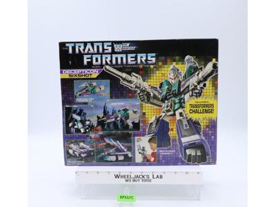 Sixshot 100% Complete W/BOX & Insert 1987 Vintage Hasbro G1 Transformers Figure