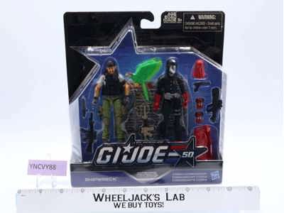 Shipwreck & Cobra Commader GI Joe Hunt for Cobra 50th 2015 Hasbro MOSC SEALED