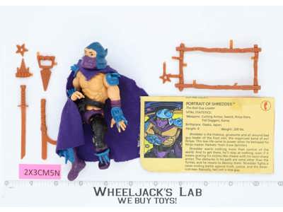Shredder HARD HEAD 100% Complete Teenage Mutant Ninja Turtle 1988 Playmates
