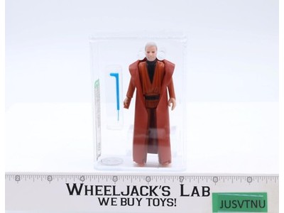Ben Obi-Wan Kenobi Dark Grey Hair Hong Kong AFA GRADED 80 Star Wars 1977 Kenner