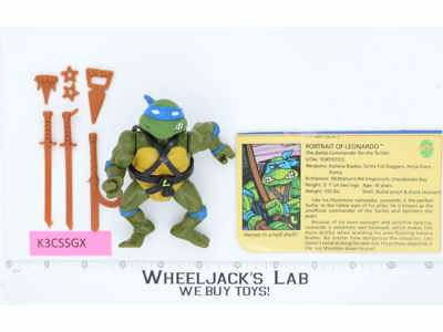 Leonardo SOFT HEAD 100% Complete Teenage Mutant Ninja Turtle 1988 Playmates