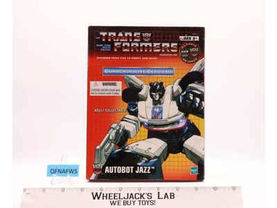 Jazz 100% Complete Commemorative Series Reissue Transformers 2002 Hasbro Figure