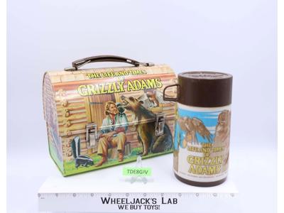 The Life & Times of Grizzly Adams Metal Lunchbox W/Thermos 1977 Aladdin