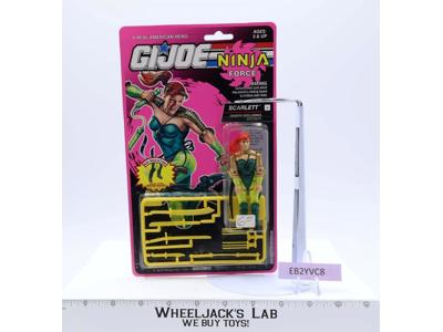 Scarlett GI Joe Ninja Force 1992 Hasbro Vintage Action Figure NEW MOSC SEALED