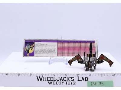 Buzzsaw Cassette 100% Complete 1984 Vintage G1 Transformers Action Figure