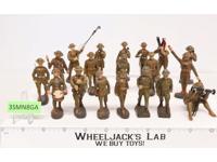 WWII German Soldiers (19) Toy Soldiers 2.75 to 3.5" Marching Horn Spy Elastolin