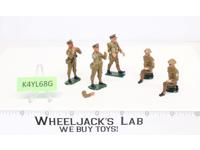Britains Toy Soldiers (5) 1.5-2.25" Lead Miniatures Elastolin Lineol England