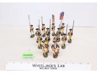 Regiment Soldiers 14 Elastolin Composition Germany Revolutionary War Washington