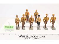 WWII Lineol Soldiers Lot (8) Toy Soldier Elastolin 3"