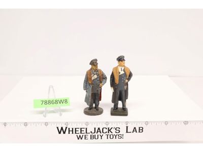 (2) German Soldiers 3" Elastolin Vintage Schusso Lineol Military Toy Soldier