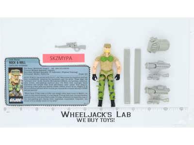 Rock & Roll V2 100% Complete G.I. Joe 1989 Hasbro Vintage Action Figure