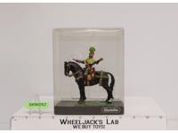 Knight on Black Horse Vintage Toy Soldier Elastolin by Preiser 5" NIB #7323