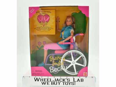 Share A Smile Becky Doll 11.5" Mattel Wheelchair Special Edition1996 New