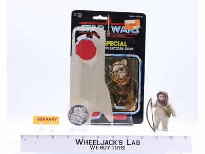 Warok Ewok 100% Complete 92 Back Star Wars POTF 1984 Kenner NR MINT NO REPRO