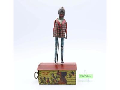 Jazzbo Jim The Dancer on the Roof WORKS Wind Up Tin Toy by Marx