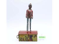 Jazzbo Jim The Dancer on the Roof WORKS Wind Up Tin Toy by Marx
