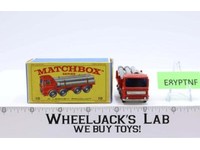Pipe Truck 10 Lesney Matchbox Series 1960's Made In England