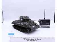 Remote Controlled Sherman Tank W/Remote Control Radio Shack Action Figure