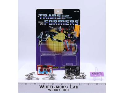 Ravage & Rumble SILVER 100% Complete W/CARDBACK & BUBBLE Vintage G1 Transformers