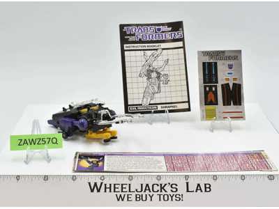 Shrapnel 100% Complete UNUSED STICKERS NM 1985 Vintage G1 Transformers