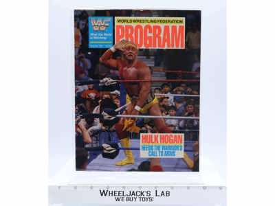 WWF Lineup Sheet Orlando 3/17/90 1990 Event Card Program Magazine 178 Hulk Hogan